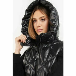 Barbour International Barbour® International Platinum Diamond Quilt Longline Belted Rhodium Black Gilet -Barbour International Shop unnamed file 1785