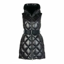 Barbour International Barbour® International Platinum Diamond Quilt Longline Belted Rhodium Black Gilet -Barbour International Shop unnamed file 1791