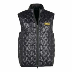 Barbour International Barbour® International Wave Quilted Padded Gilet Black