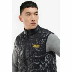 Barbour International Barbour® International Wave Quilted Padded Gilet Black -Barbour International Shop unnamed file 1809