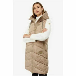 Barbour International Barbour® International Padded Longline Rafaela Gilet Green