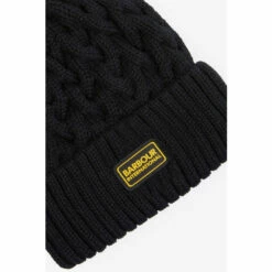 Barbour International Barbour® International Black Drift Cable Beanie Hat -Barbour International Shop unnamed file 1906