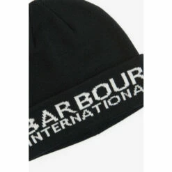 Barbour International Barbour® International Black Jacquard Logo Beanie Hat -Barbour International Shop unnamed file 1911