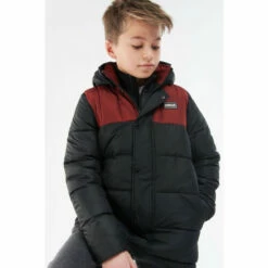 Barbour International Barbour® International Boys Black Peak Quilted Jacket