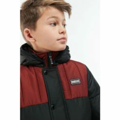 Barbour International Barbour® International Boys Black Peak Quilted Jacket -Barbour International Shop unnamed file 200