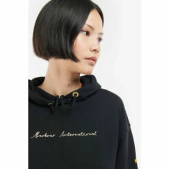 Barbour International Barbour® International Metallic Logo Cayman Hoodie Black -Barbour International Shop unnamed file 2014