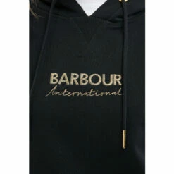 Barbour International Barbour® International Longline Romana Metallic Logo Hoodie Green -Barbour International Shop unnamed file 2026