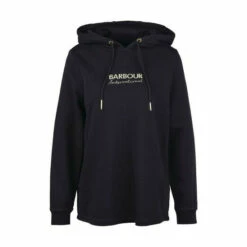 Barbour International Barbour® International Longline Romana Metallic Logo Hoodie Green -Barbour International Shop unnamed file 2027