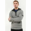 Barbour International Barbour® International Grey Renzo Half Zip Hoodie -Barbour International Shop unnamed file 2064