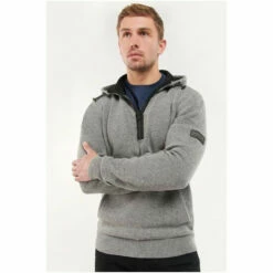 Barbour International Barbour® International Grey Renzo Half Zip Hoodie -Barbour International Shop unnamed file 2068