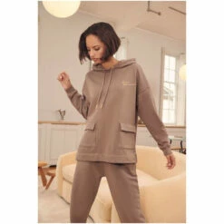 Barbour International Bahia Pocket Beige Hoodie -Barbour International Shop unnamed file 2075