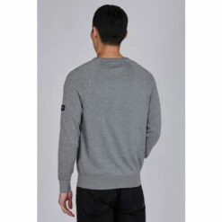 Barbour International Barbour® International Grey Cotton Crew Neck Sweater -Barbour International Shop unnamed file 2086