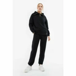 Barbour International Barbour® International Zip Neck Rafaela Sweatshirt Black -Barbour International Shop unnamed file 2103