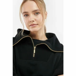 Barbour International Barbour® International Zip Neck Rafaela Sweatshirt Black -Barbour International Shop unnamed file 2104