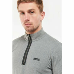 Barbour International Barbour® International Grey Beaker Half Zip Sweatshirt 4 Barbour International Barbour® International Grey Beaker Half Zip Sweatshirt -Barbour International Shop unnamed file 2140