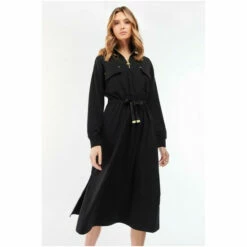 Barbour International Barbour® International Black Utility Artega Midi Dress -Barbour International Shop unnamed file 2160
