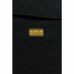 Barbour International Zip Neck Volante Black Jumper Dress -Barbour International Shop unnamed file 2166