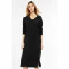 Barbour International Barbour&#174; International V-Neck Knitted Midi Boa Jumper Dress Black -Barbour International Shop unnamed file 2169