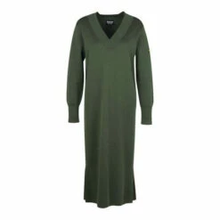 Barbour International Barbour® International V-Neck Knitted Midi Boa Jumper Dress Black -Barbour International Shop unnamed file 2175