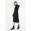 Barbour International Stretch Jersey Garcia Black Midi Dress