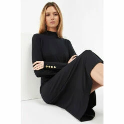 Barbour International Stretch Jersey Garcia Black Midi Dress -Barbour International Shop unnamed file 2178