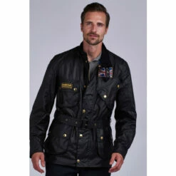 Barbour International Barbour® International Union Jack International Wax Black Jacket