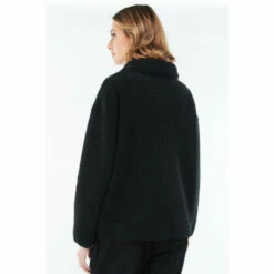 Barbour International Teddy Fur Monaco Zip Through Black Fleece -Barbour International Shop unnamed file 2389