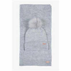 Barbour International Barbour® International Grey Sparkle Beanie And Scarf Gift Set -Barbour International Shop unnamed file 2435