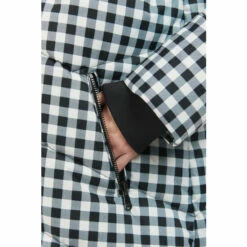 Barbour International Barbour® International Northumberland Platinum Black Check Maxi Padded Coat -Barbour International Shop unnamed file 2454