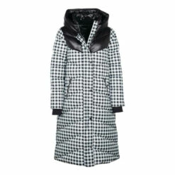 Barbour International Barbour® International Northumberland Platinum Black Check Maxi Padded Coat -Barbour International Shop unnamed file 2455