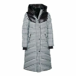 Barbour International Barbour® International Northumberland Platinum Black Check Maxi Padded Coat -Barbour International Shop unnamed file 2458