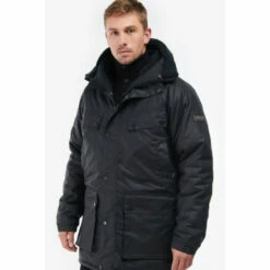 Barbour International Barbour® International Blue Duke Parka Wax Jacket