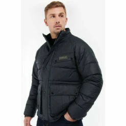 Barbour International Barbour® International Blue Baffle Duke Wax Jacket