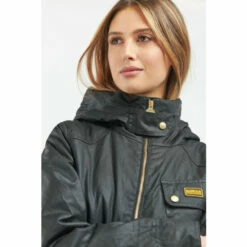 Barbour International Fur Lined Monaco Luxe Wax Black Jacket -Barbour International Shop unnamed file 38