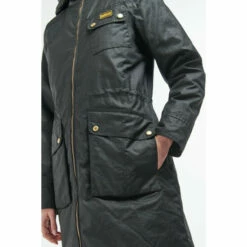 Barbour International Fur Lined Monaco Luxe Wax Black Jacket -Barbour International Shop unnamed file 39