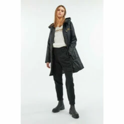 Barbour International Fur Lined Monaco Luxe Wax Black Jacket -Barbour International Shop unnamed file 40