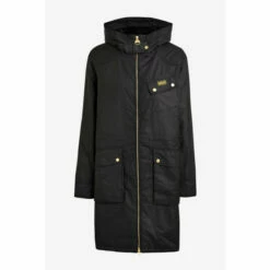 Barbour International Fur Lined Monaco Luxe Wax Black Jacket -Barbour International Shop unnamed file 41