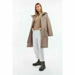 Barbour International Padded Longline Belted Trackline Beige Jacket -Barbour International Shop unnamed file 48