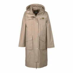 Barbour International Padded Longline Belted Trackline Beige Jacket -Barbour International Shop unnamed file 55