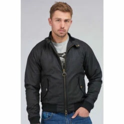 Barbour International Barbour® International Merchant Wax Black Jacket
