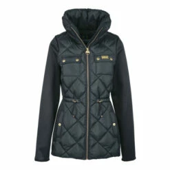 Barbour International Diamond Quilt San Jorge Hybrid Padded Black Jacket -Barbour International Shop unnamed file 958